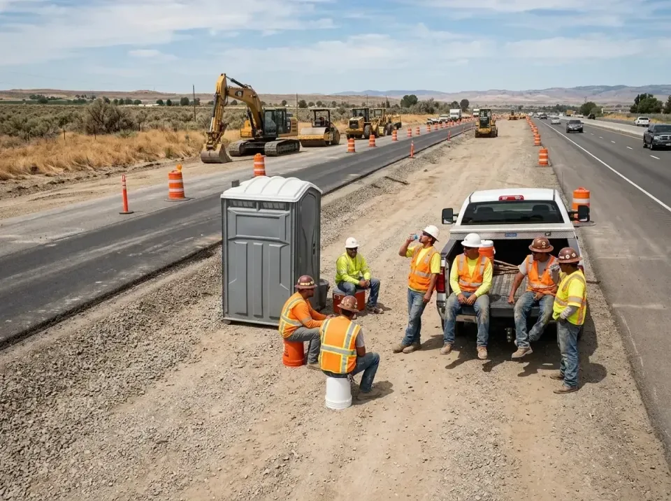 highway-road-construction-crew-007 — frequently asked questions, Porta Potty and Restroom Rentals in Central Park, WA